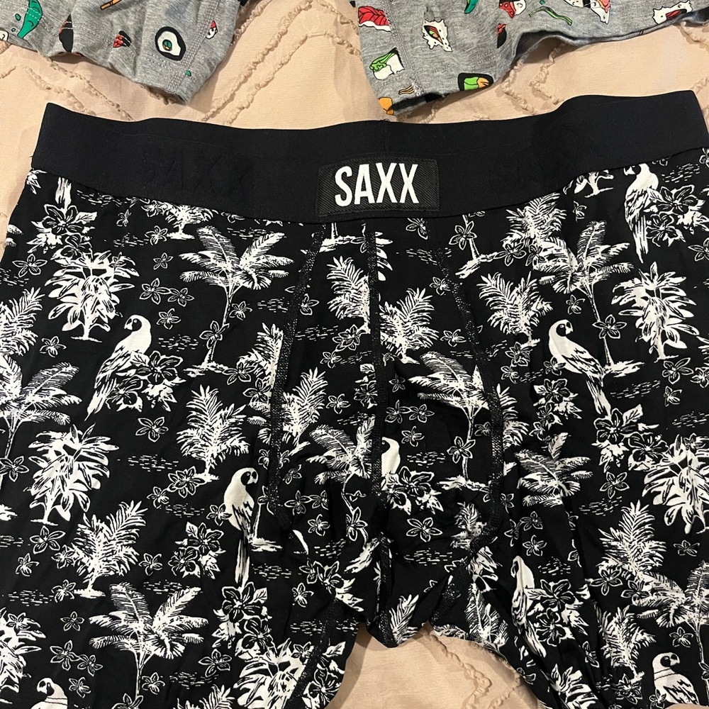 SAXX Men's Boxer Briefs - Gray and Blue - Picture 4 of 7